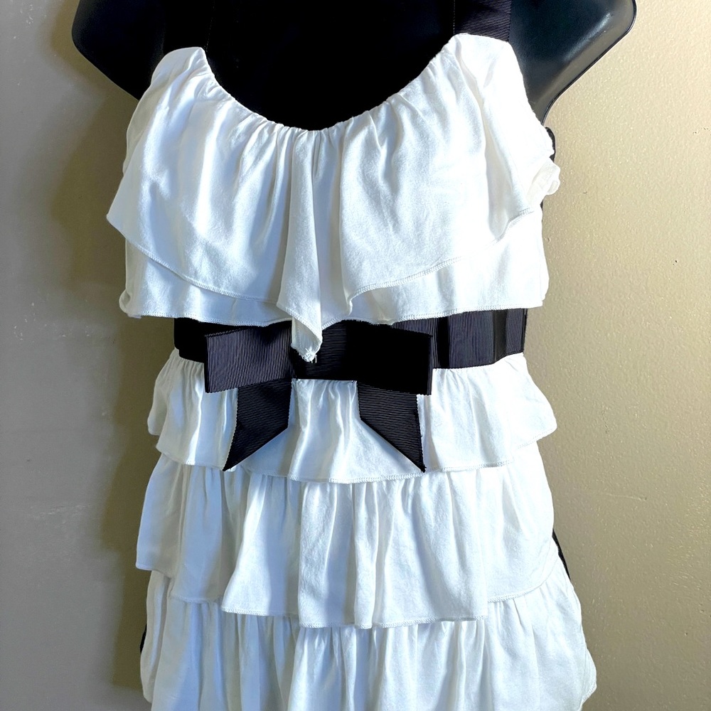 H&M New Bow Ruffled Top